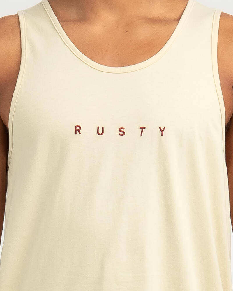 Rusty Short Cut Tank for Mens