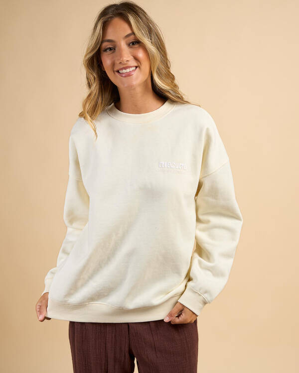 Rip Curl Surf Puff Heritage Crewneck Sweatshirt for Womens