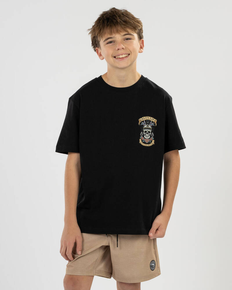 Salty Life Boys' Carrion Crown T-Shirt for Mens
