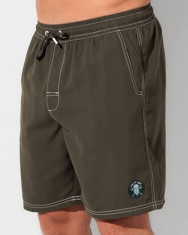 Salty Life Diameter Elastic Waist Shorts for Mens