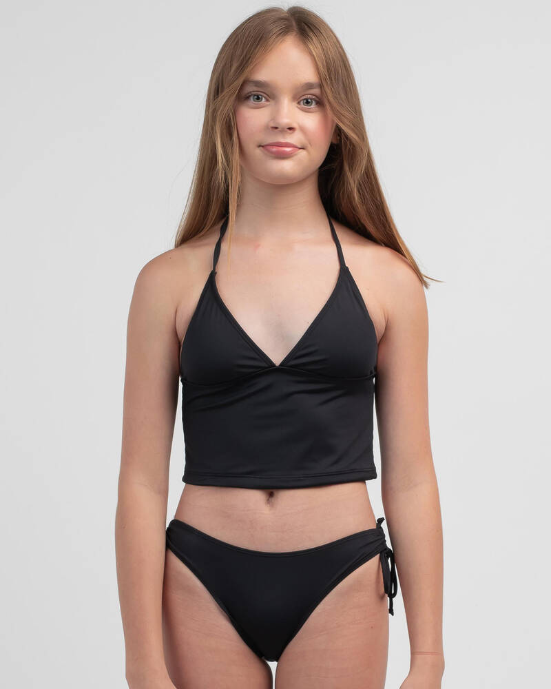 Topanga Girls' Laney Long Triangle Bikini Set In Black - FREE* Shipping &  Easy Returns - City Beach United States