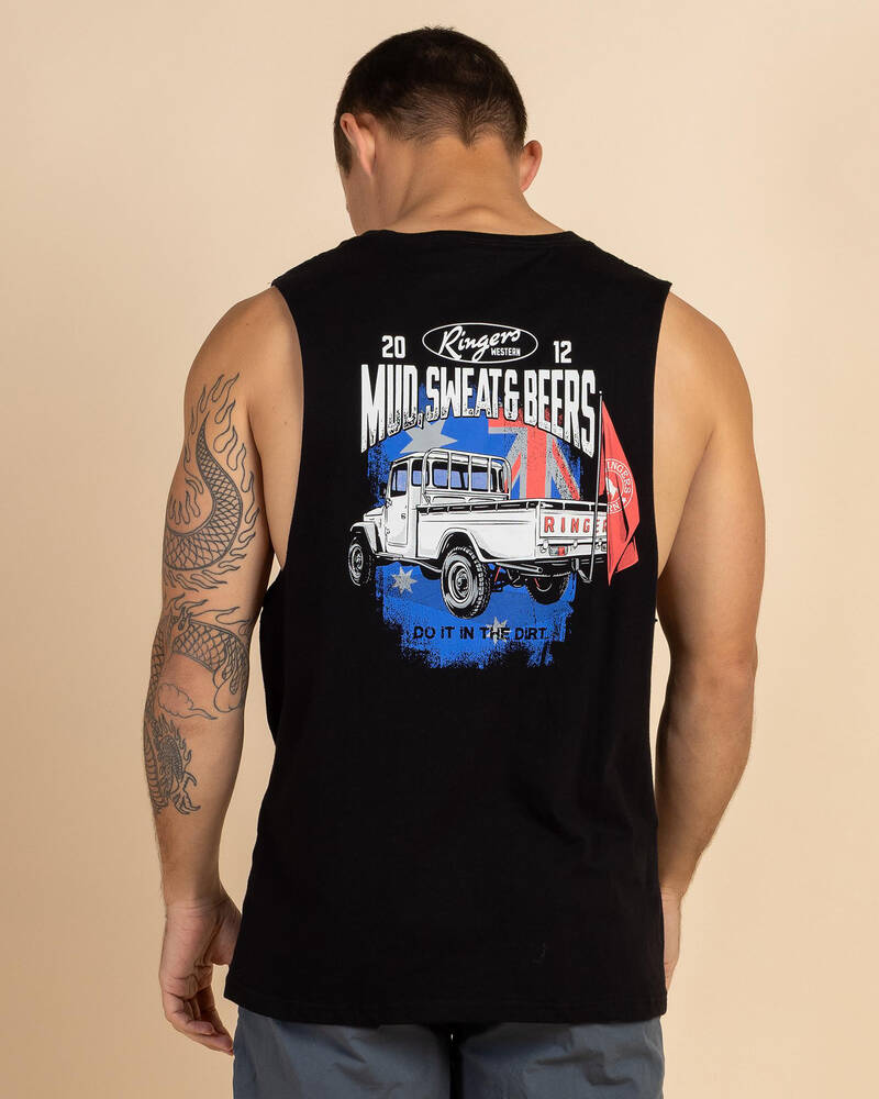 Ringers Western Mud Sweat Beers Muscle Tank for Mens