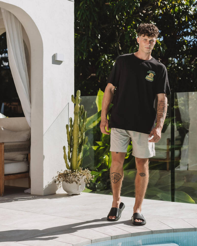 The Mad Hueys Skull Anchor Volley Shorts for Mens