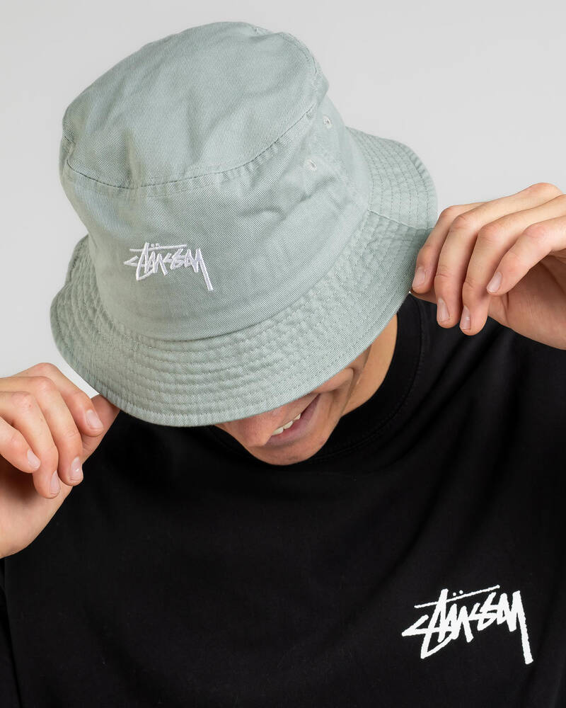 Shop Stussy Stock Bucket Hat In Sage Green Fast Shipping & Easy Returns City Beach Australia