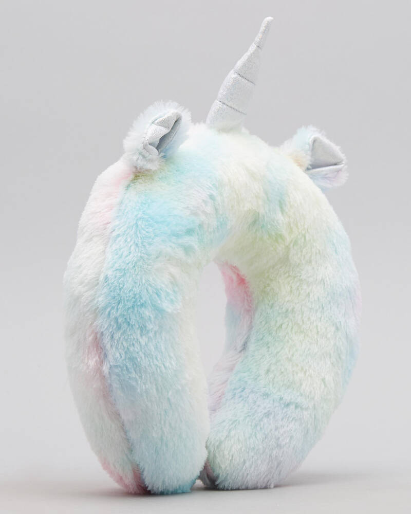 Mooloola Tie Dye Unicorn Neck Travel Pillow for Womens