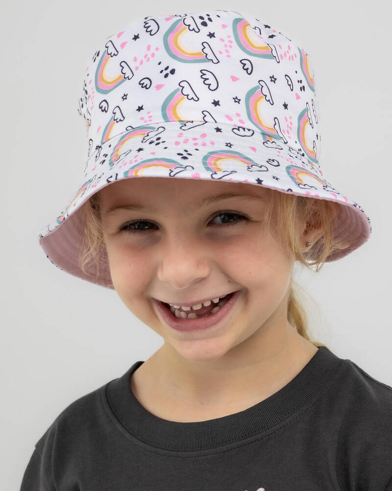 Mooloola Toddlers' Rainbow Bucket Hat for Womens
