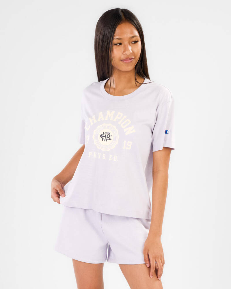 Champion Girls' Varsity Boxy T-Shirt for Womens