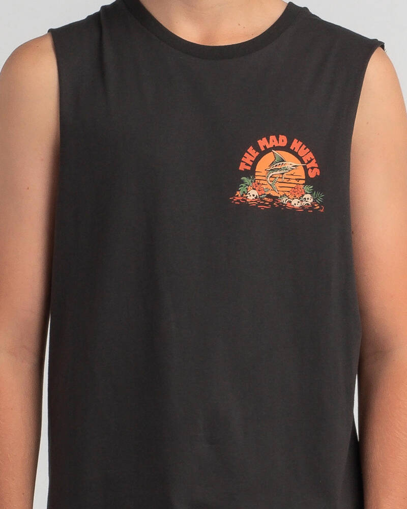 The Mad Hueys Boys' Paradise Muscle Tank for Mens