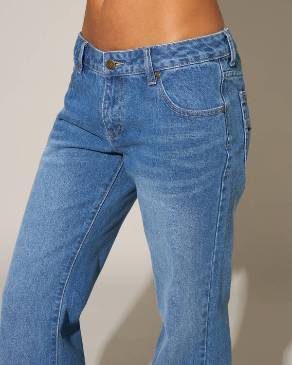 Rusty Freida Flare Low Rise Jeans for Womens