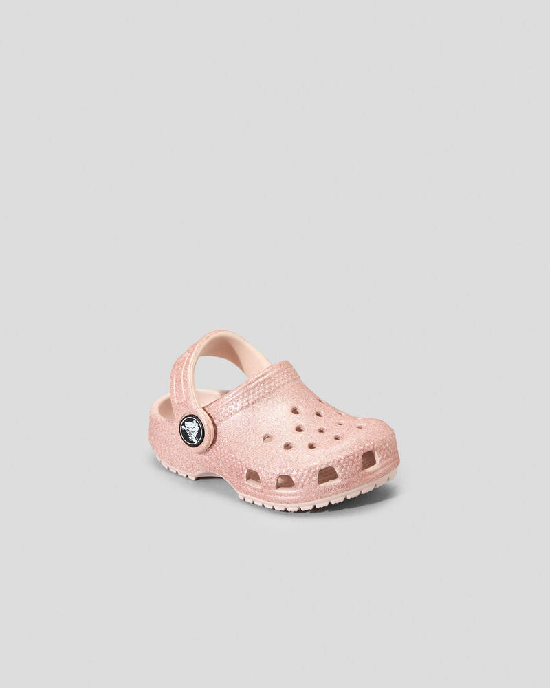 Crocs Toddlers' Glitter Classic Clogs for Unisex
