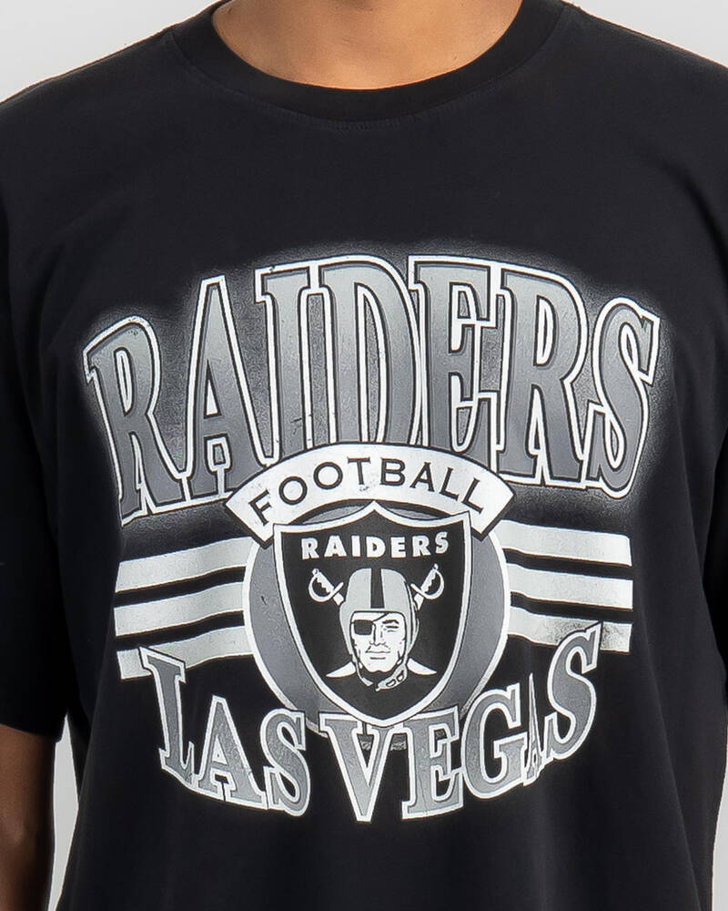 Majestic Las Vegas Raiders Arch Glow Stripe T-Shirt for Mens