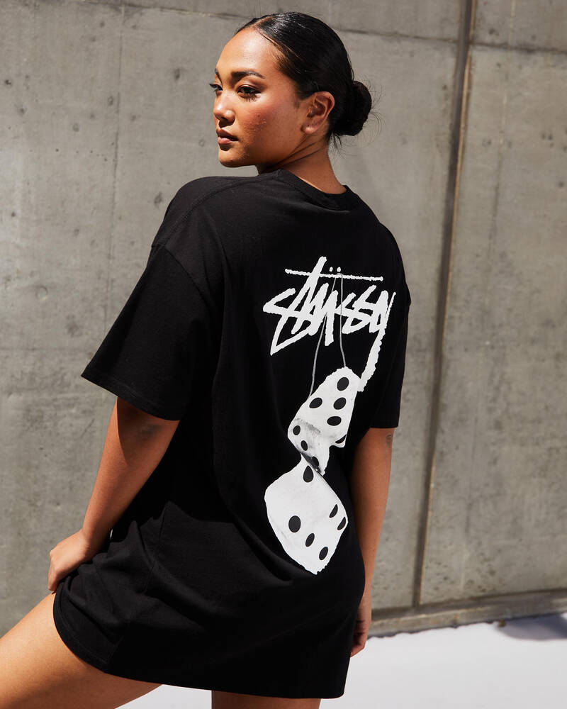 Stussy Stussy Fluffy Dice Relaxed Tee Dress for Womens