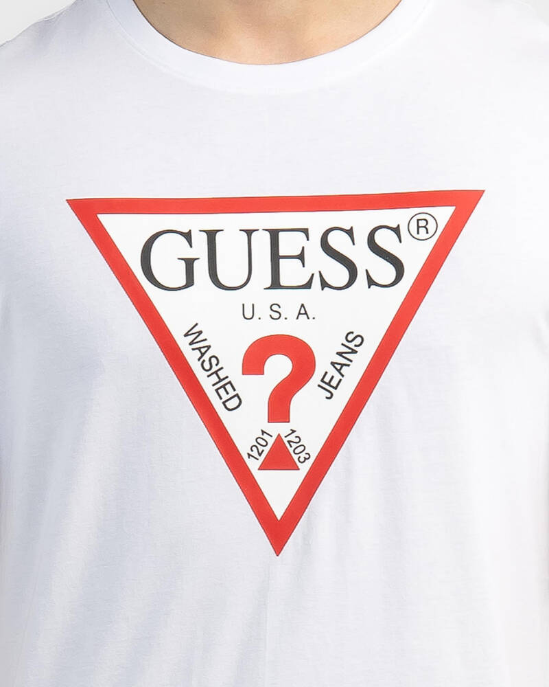 GUESS Jeans CN Original Logo T-Shirt for Mens