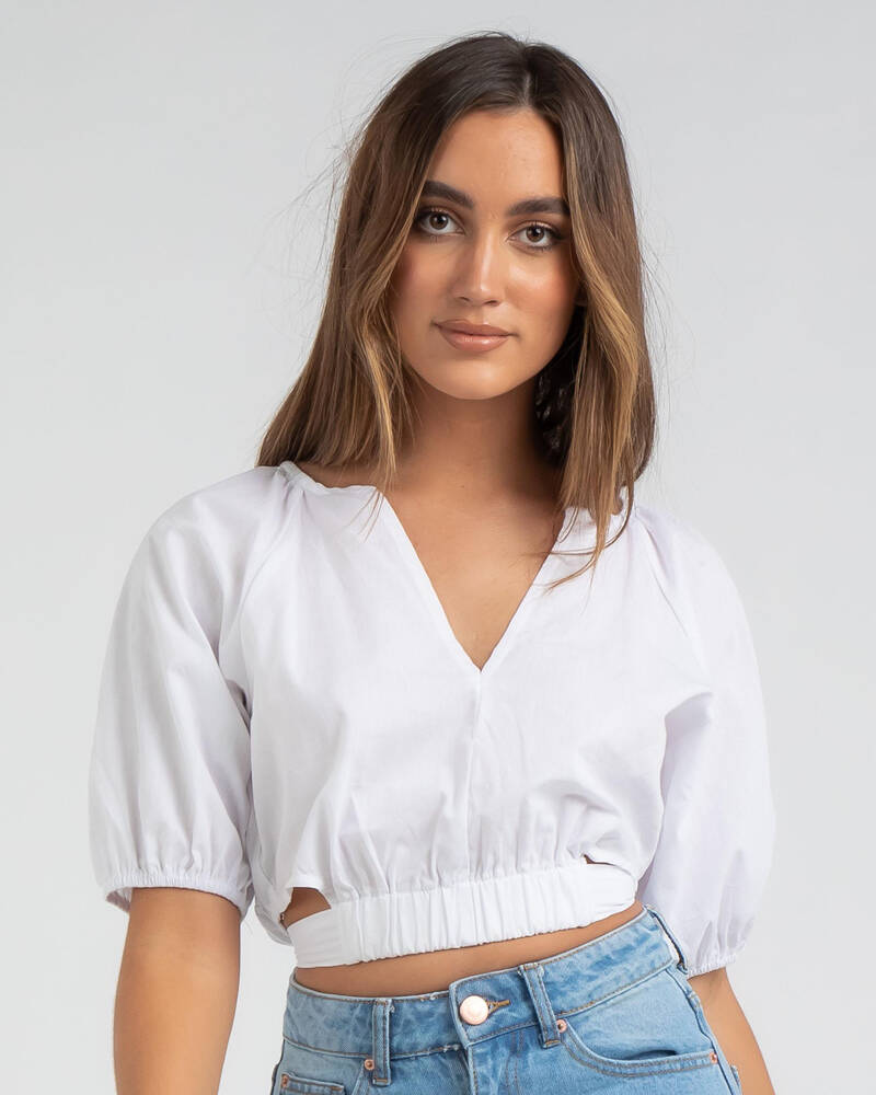 Sassy Hills Fashion Courtney Tie Top for Womens