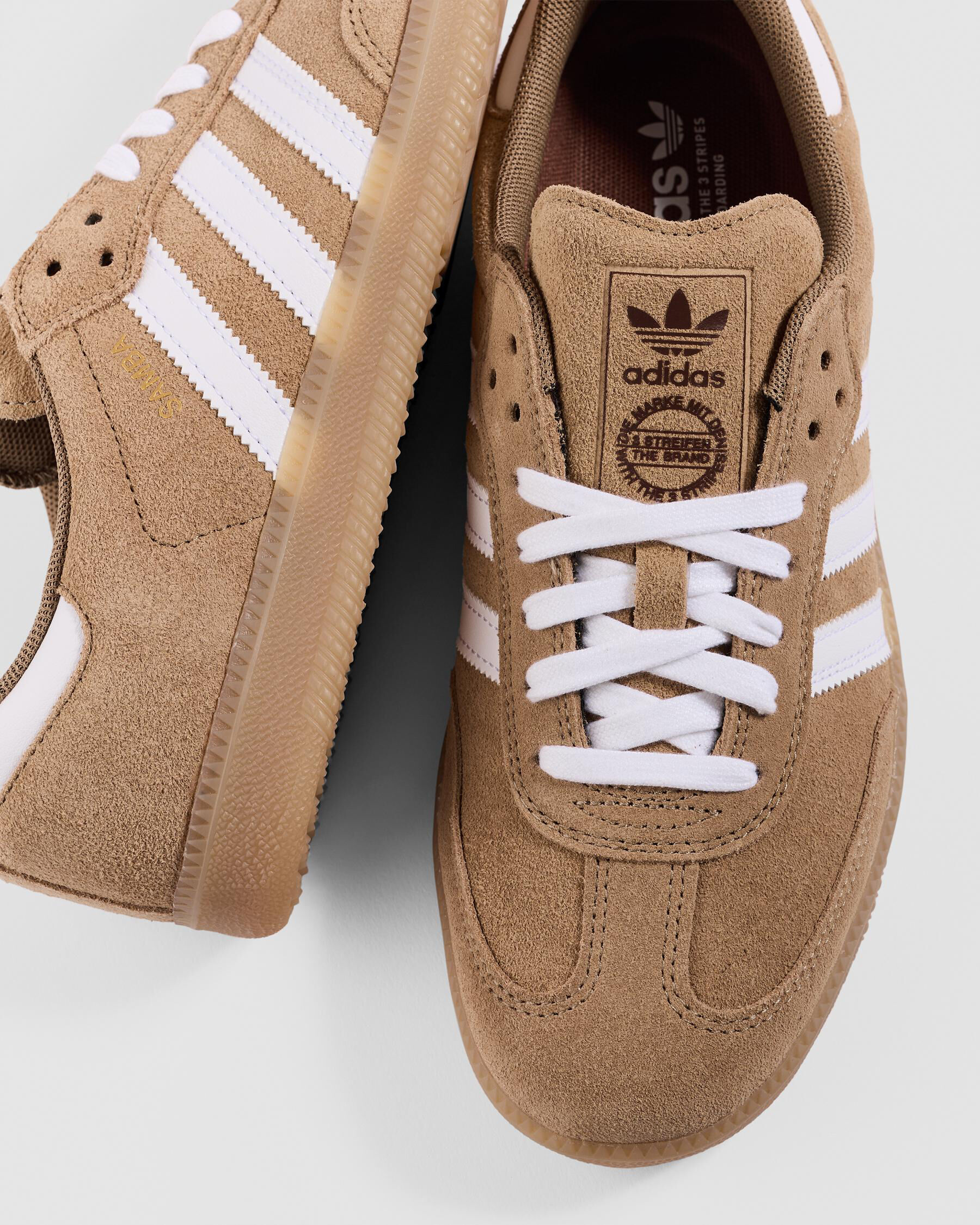 Shop adidas Womens Samba ADV Shoes In Cardboard/ftwr White Shop adidas Womens Samba ADV Shoes In Cardboard/ftwr White