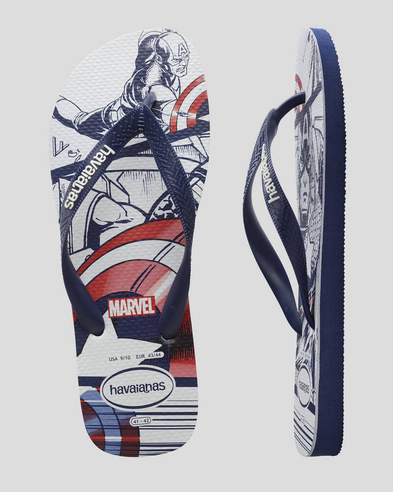 Havaianas Kids' Top Marvel Thongs for Mens image number null