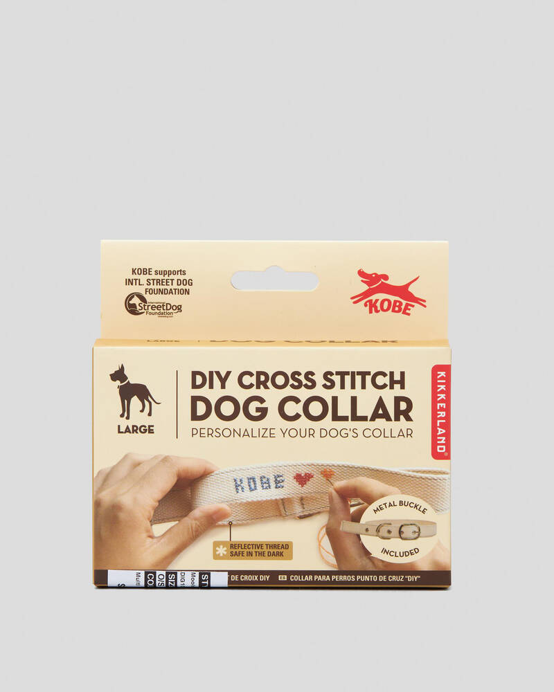 Mooloola Kobe DIY Cross Stitch Large Dog Collar for Womens