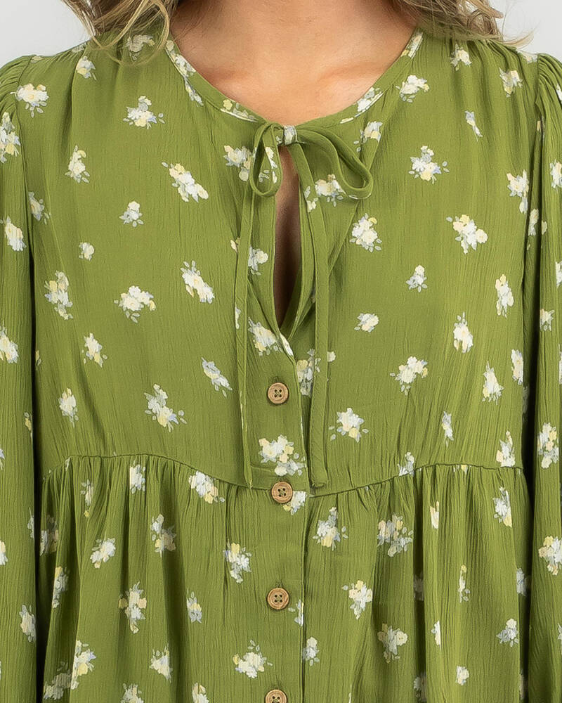 Billabong Free Fallin Long Sleeve Top for Womens