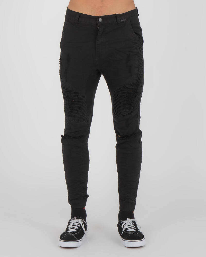 Kiss Chacey Zeppelin Denim Jogger Pants for Mens