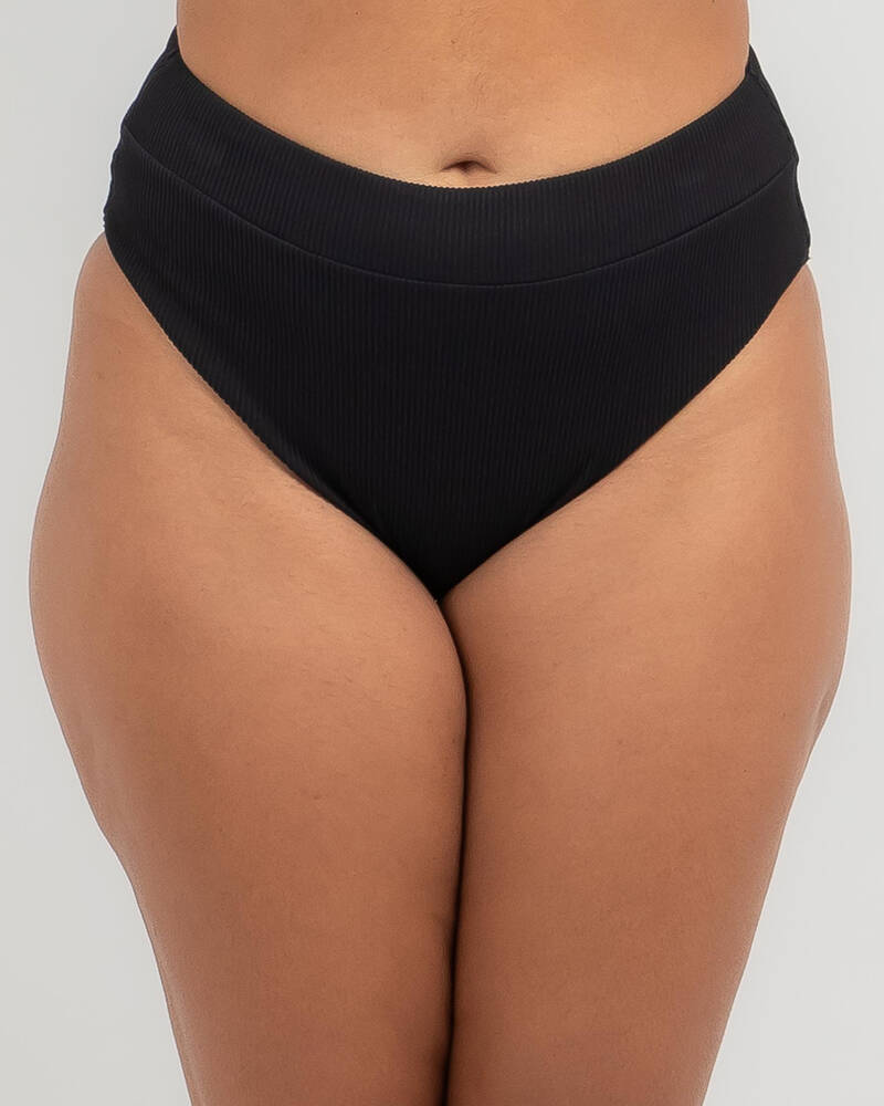 Kaiami Rubi Rib High Waisted Bikini Bottom for Womens