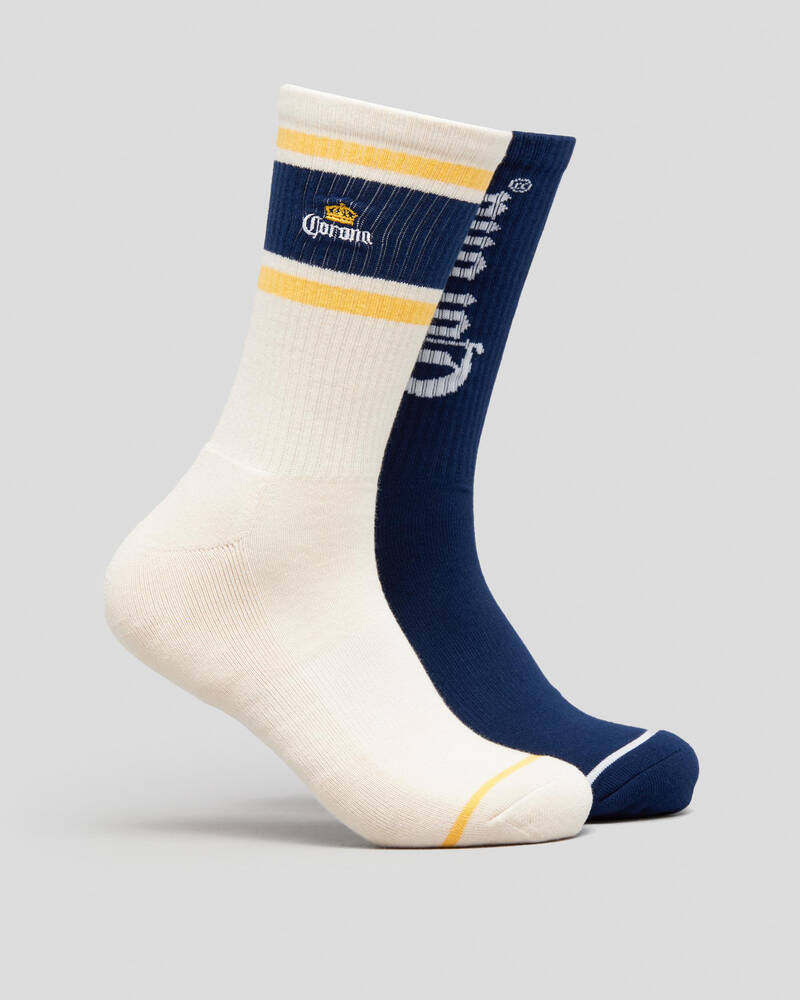 FOOT-IES Corona Bold Sneaker Socks 2 Pack for Mens