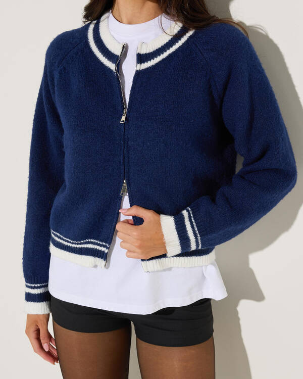 Ava And Ever Bowie Zip Knit Jumper for Womens