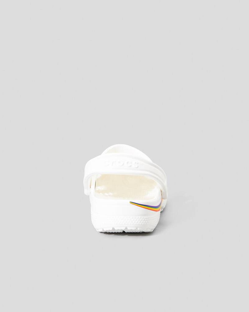 Crocs Classic Rainbow Dye Clogs for Unisex