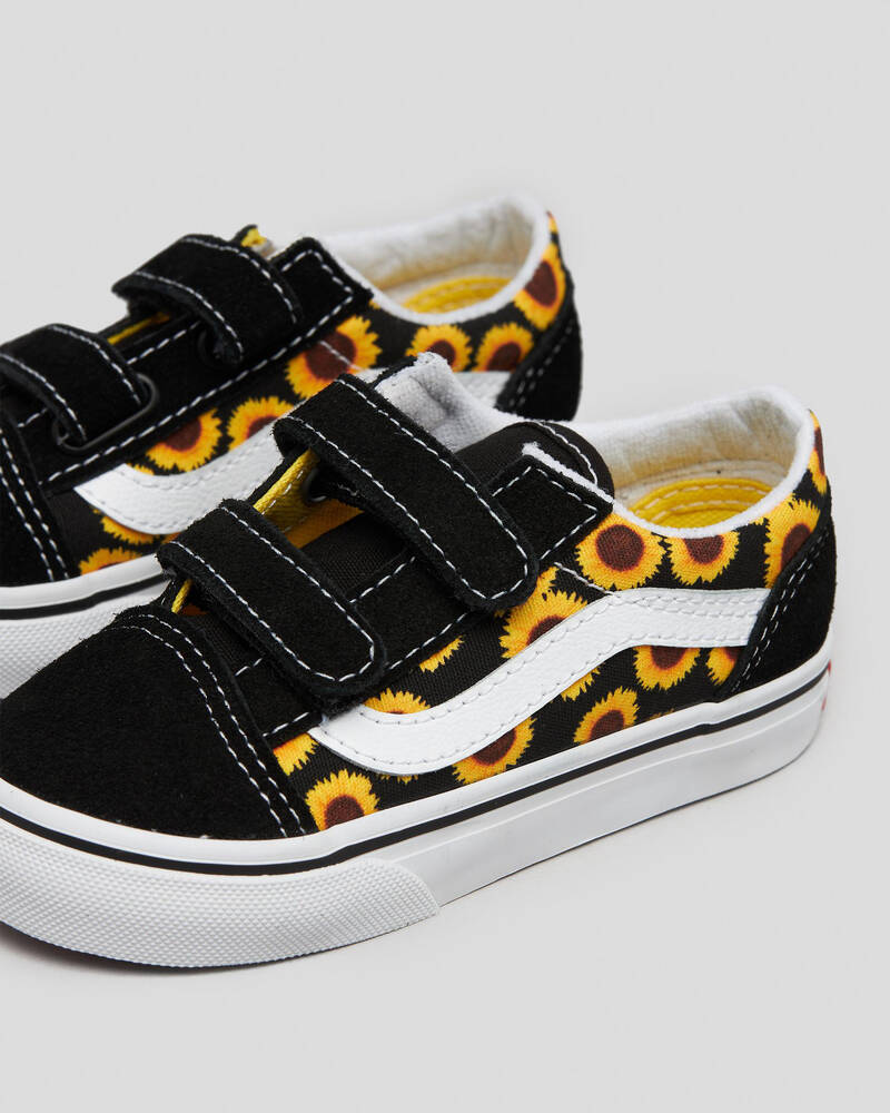 Shop Vans Toddlers' Old Skool Shoes In Sunflower Black/yellow Fast