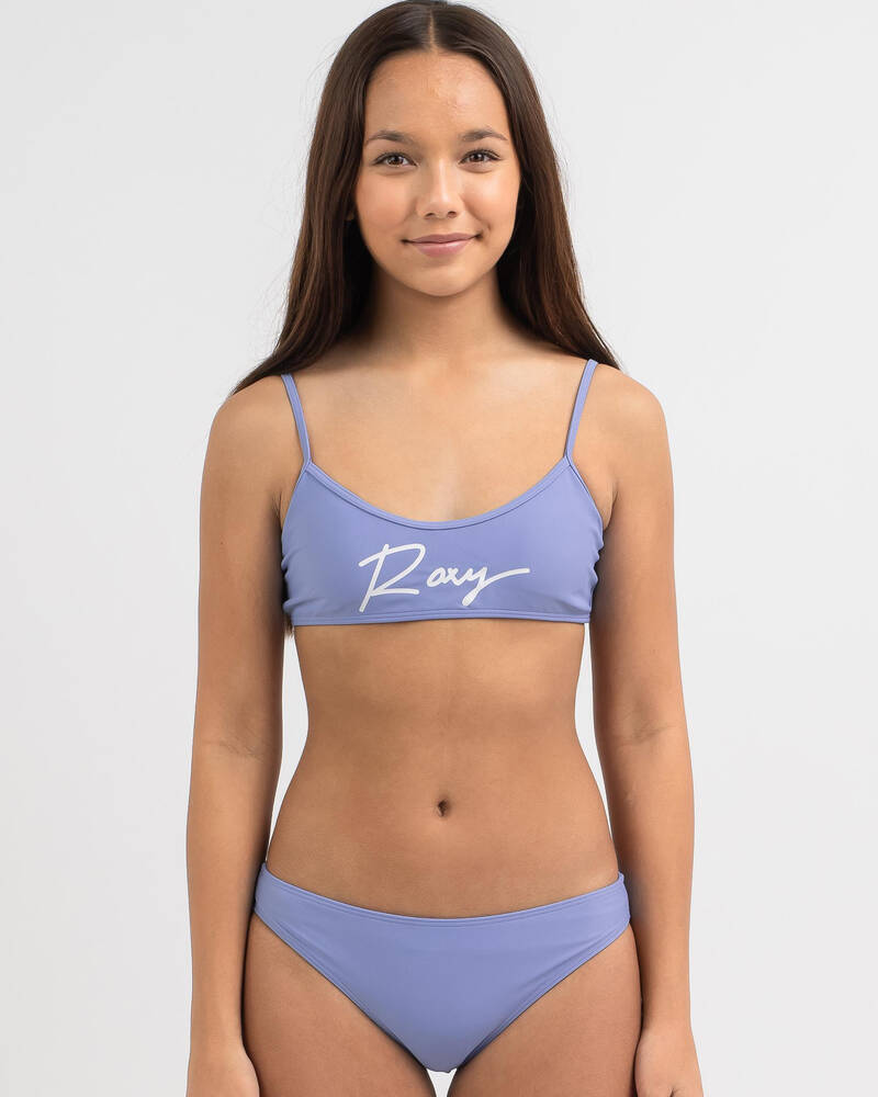 Roxy Girls' RG Flashdance Crop Bikini Set for Womens