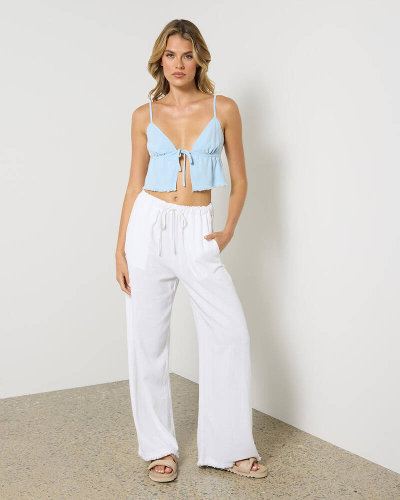 Mooloola Fili Dallis Tie Front Top for Womens