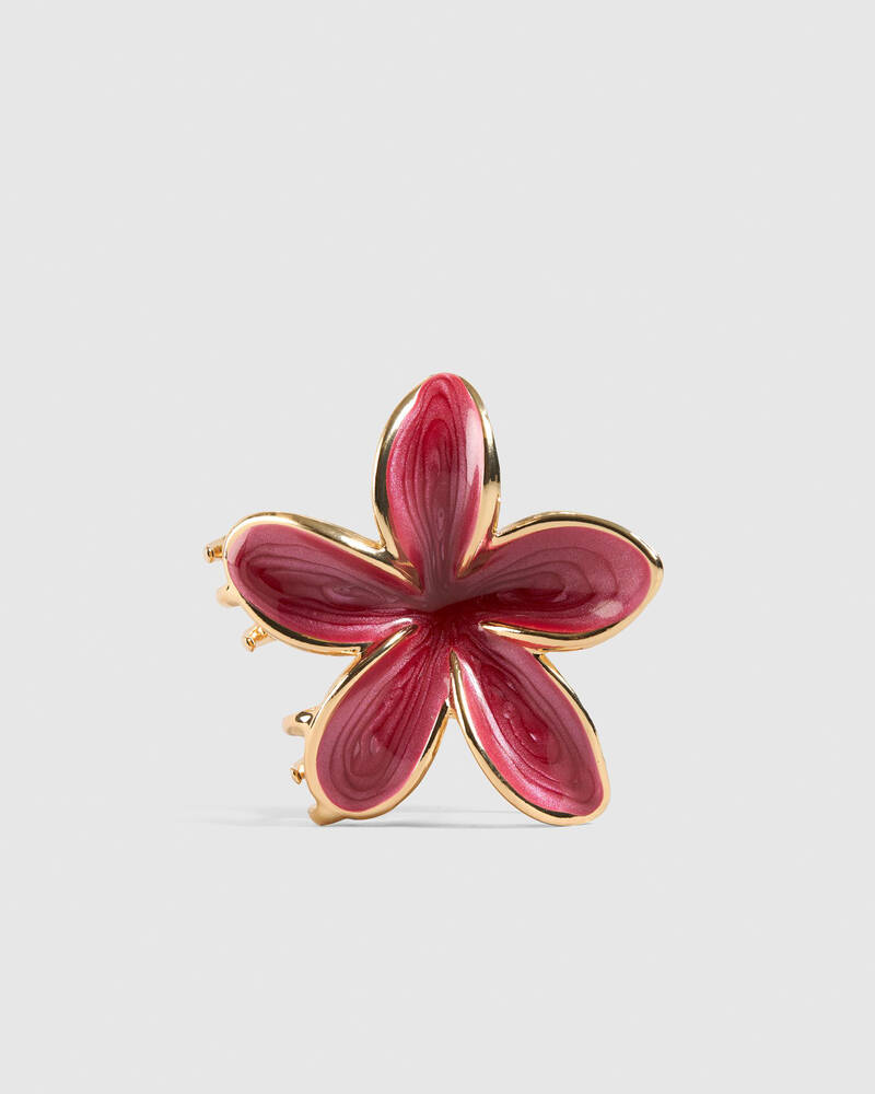 Karyn In LA Frangipani Pearl Hair Claw Clip for Womens