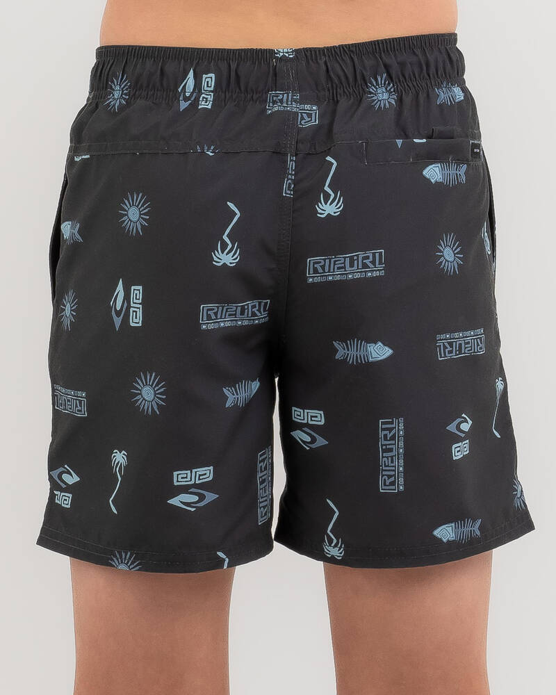 Rip Curl Boys' Tube Heads Sun Volley Board Shorts for Mens