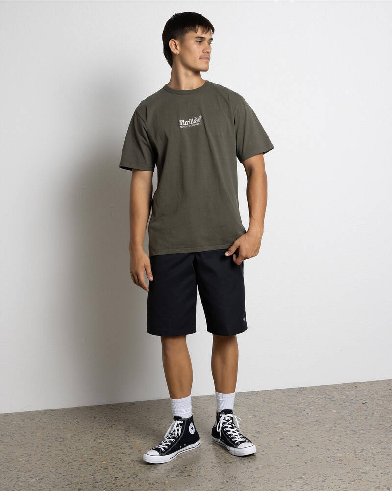 Thrills Workwear Embro Merch Fit T-Shirt for Mens