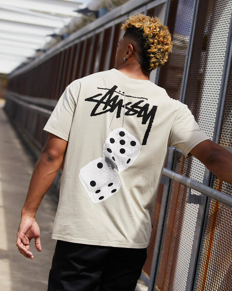 Stussy Fluffy Dice T-Shirt for Mens