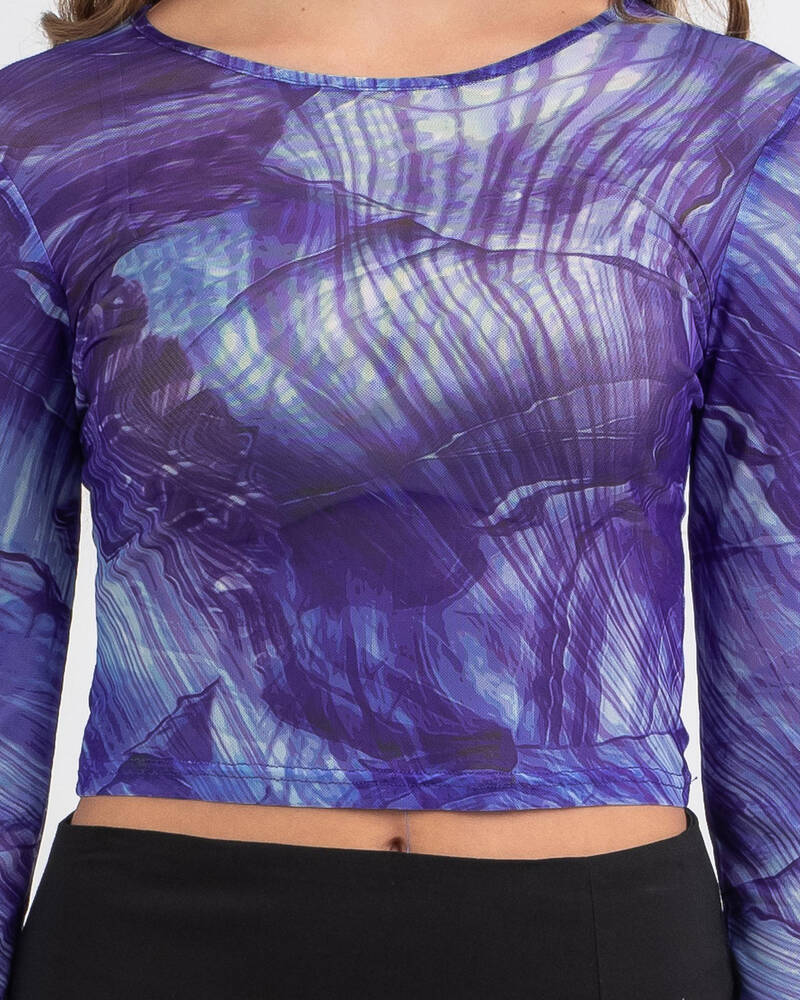 Ava And Ever Area 51 Mesh Top for Womens