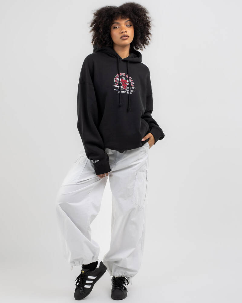 Mitchell & Ness Chicago Bulls Letterman Hoodie for Womens