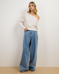 Ava And Ever Anni Off Shoulder Knit Jumper for Womens image number null