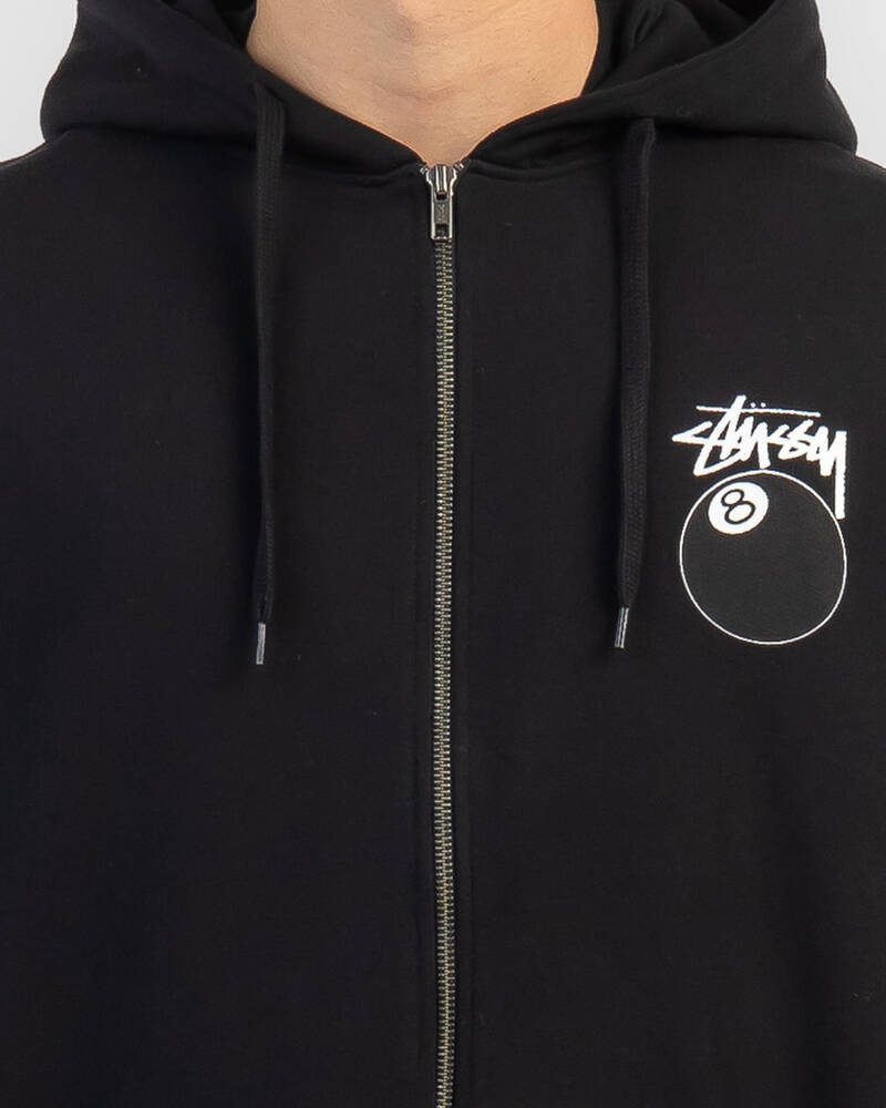 Stussy Solid 8 Ball Zip Hoodie for Mens