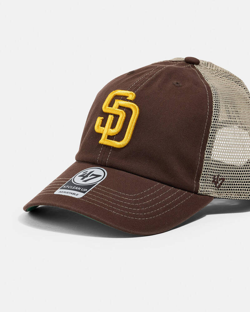 Forty Seven San Diego Padres Well Worn Trawler Clean Up Trucker Cap for Mens