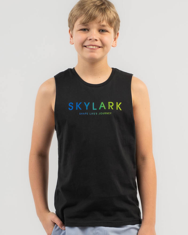 Skylark Boys' Ombre Muscle Tank for Mens
