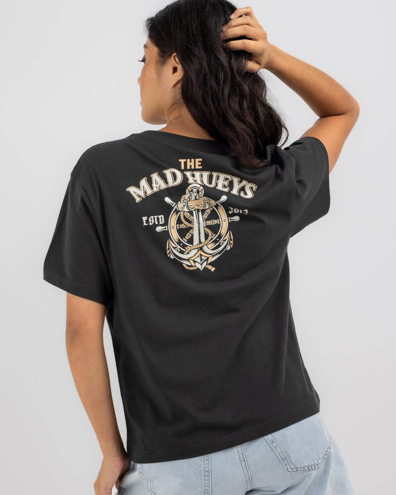 The Mad Hueys Anchor Wheel Short Sleeved T-Shirt for Womens