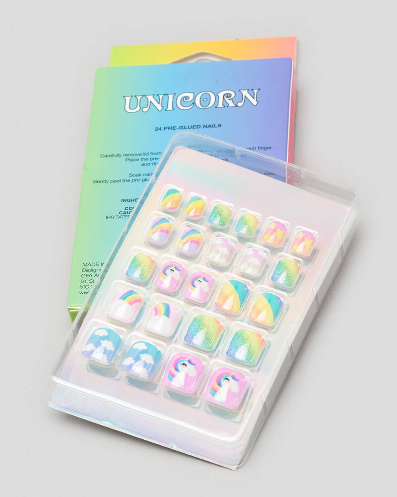 Get It Now Unicorn Stick on Nail Pack for Womens