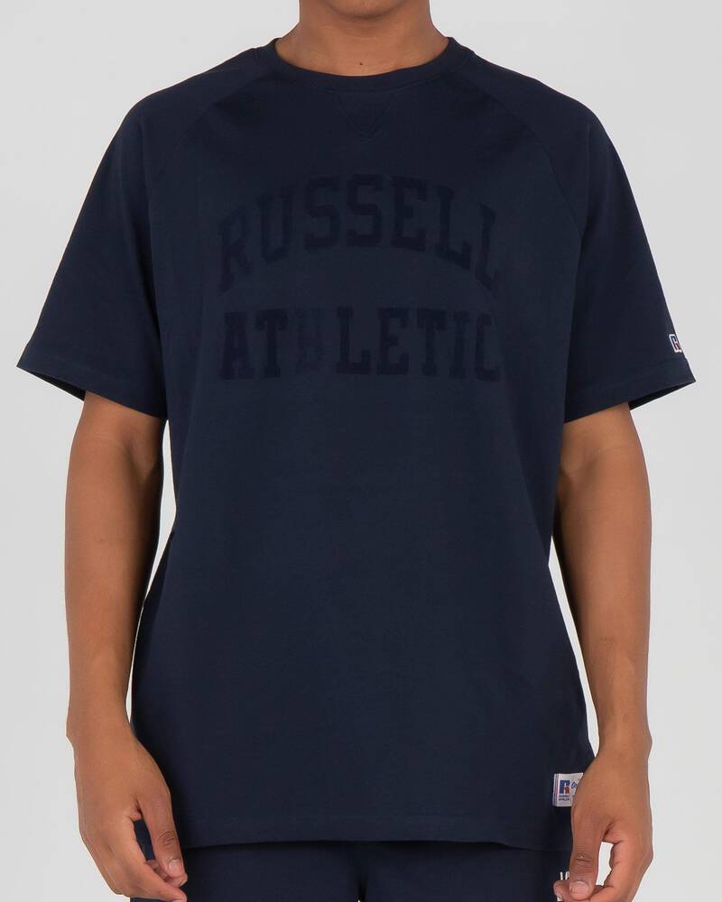Russell Athletic Raglan Flock T-Shirt for Mens
