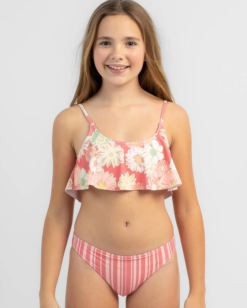 Roxy Girls' Vintage Mood Flutter Bikini Set for Womens