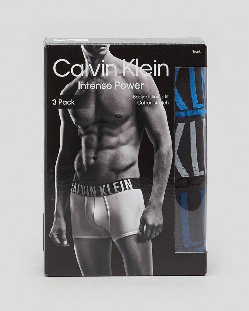 Calvin Klein Underwear Intense Power Cotton Trunks 3 Pack for Mens