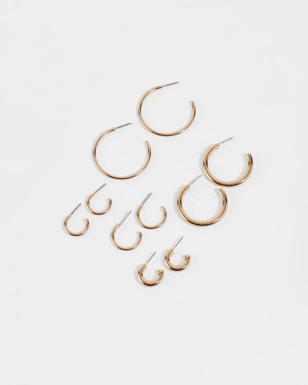 Karyn In LA Greta Hoop Earring Pack for Womens