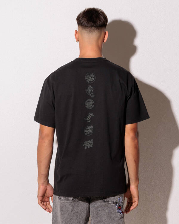 Santa Cruz Multi Logo Descent T-Shirt for Mens