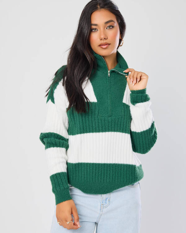Atlas Half Zip Knit Jumper