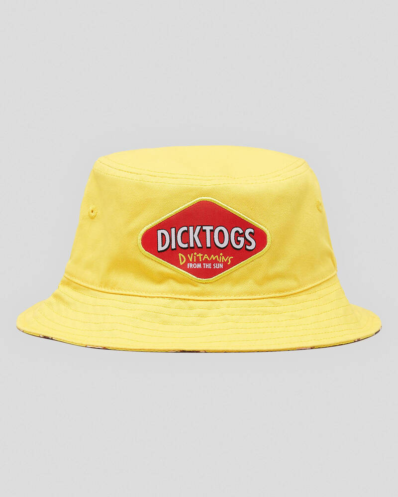 Dicktogs Mighty Spread Reversible Bucket Hat In Multi - FREE* Shipping ...