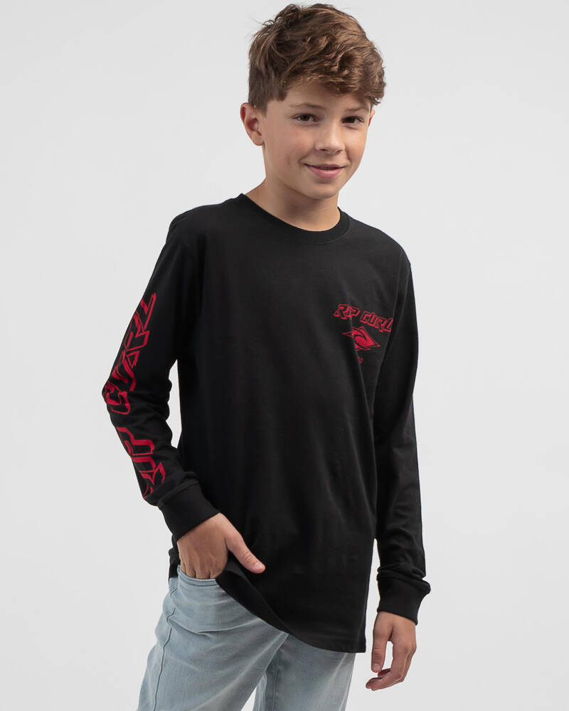Rip Curl Boys' Fade Out Icon Long Sleeve T-Shirt for Mens
